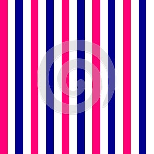 Blue pink white stripes seamless pattern. Vector illustration.