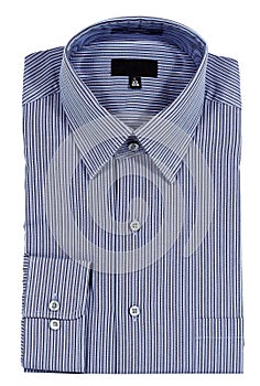 Blue Pinstriped Dress Shirt