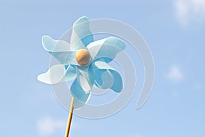 Blue pinwheel