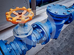 Blue Piping Equipment for Water Supply System