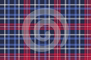 Blue pixel texture plaid seamless pattern