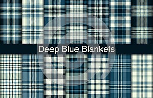 Blue plaid bundles, textile design, checkered fabric pattern for shirt, dress, suit, wrapping paper print, invitation and gift