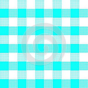 Blue plaid fabric textile clothes seamless pattern abstract background texture wallpaper mosaic vector illustration EPS10