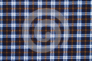 Blue Plaid Fabric Texture