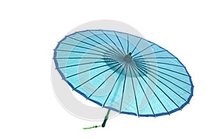 blue Plain Bamboo Fabric Party Umbrella Plain blue Bamboo Fabric Wedding Party Umbrella Decors woman rainentertainment