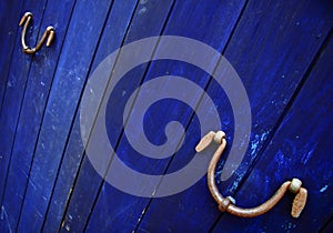 Blue Planked Door