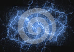 Blue plasma cloud, storm