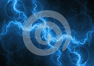 Blue plasma lightning,