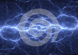 Blue plasma lightning