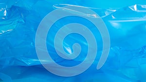 Blue plastic bag texture and background. A bag that is designed to accommodate garbage in it and is used at home and placed in