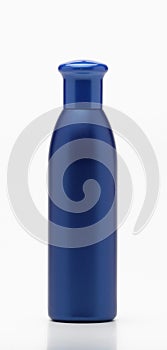 Blue plastic bottle photo