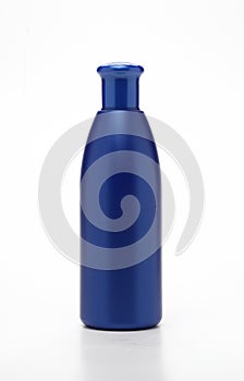 Blue plastic bottle