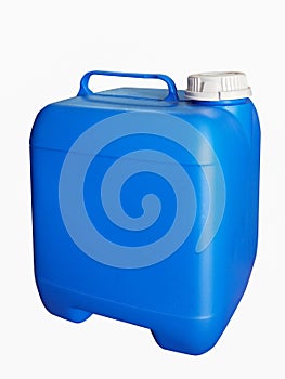 Blue plastic gallon