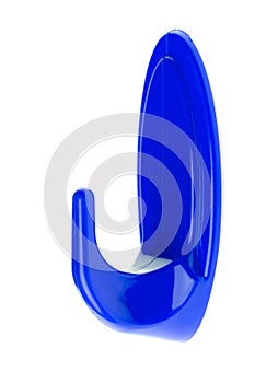 Blue plastic hook