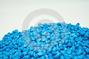 Plastic pellets.