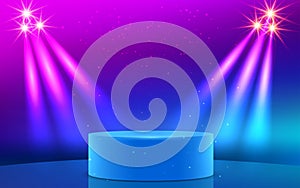 Spotlight in the studio room