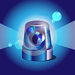 Blue police light