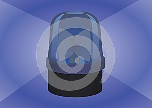 Blue police light