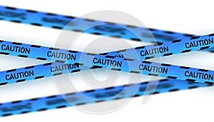 Blue police line. Crime scene yellow tape. danger tapes. Vector stock illustration.