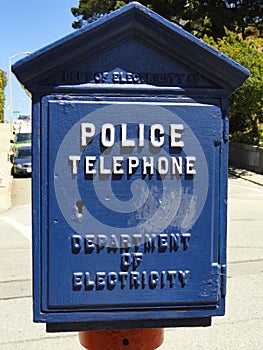 Blue Police Phone Box