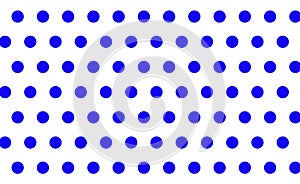 .Blue polka dots seamless pattern on white background