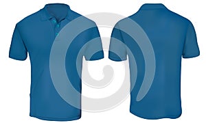 Blue Polo Shirt Template