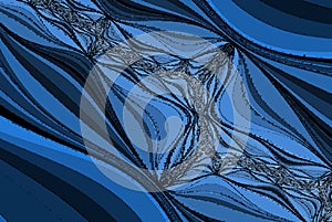 Blue polygonal abstract lines pattern of science life