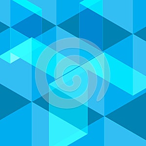 Blue polygonal geometric illustration vector background for your business