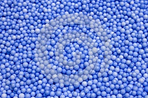 Blue Polysterene balls background