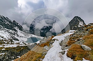 Blue pond in High Tatras