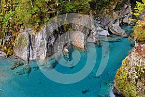 Blue Pool in New Zealand