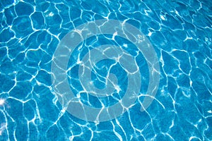 Blue pool's water texture