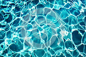 Blue pool water background