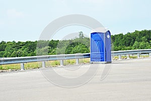 Blue Portable Toilet