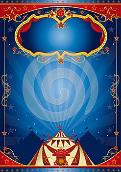 Blue poster circus