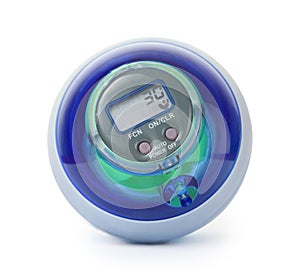 Blue power gyro ball, training simulator for hand