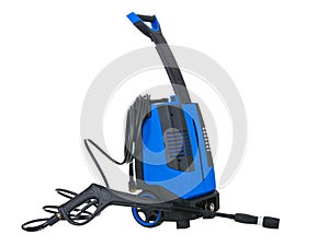 Blue pressure portable washer with hose