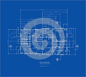 Blue print main floor