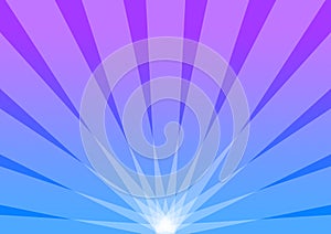 Blue and Purple Background Radiant Sunburst