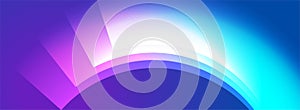 Blue purple glowing minimal geometric abstract background