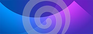 Blue and purple glowing waves abstract shiny background