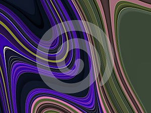 Blue purple green phosphorescent waves lines abstract texture and design