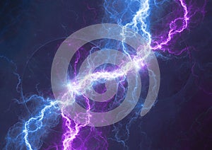 Blue and purple lightning background