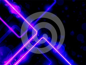 Blue Purple Lines Background Neon Laser