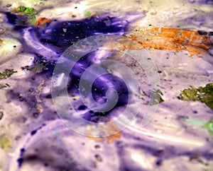 Blue purple pastel paint colors, abstract paint background. Painting spots.