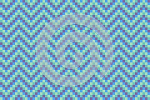 Blue and purple pixel zig zag pattern background