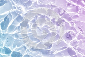 blue purple water wave abstract, natural ripple and bubble texture, gel soap, background photography