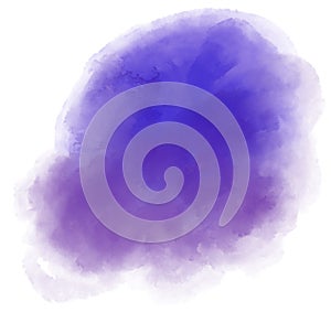 Blue purple watercolor painting spot bubble texture artistic illustration