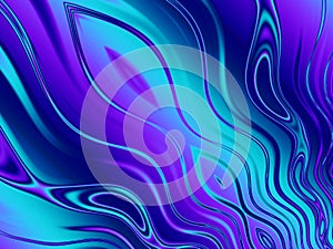 Blue Purple Wavy Lines Pattern