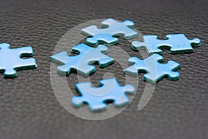 Blue Puzzle Pieces